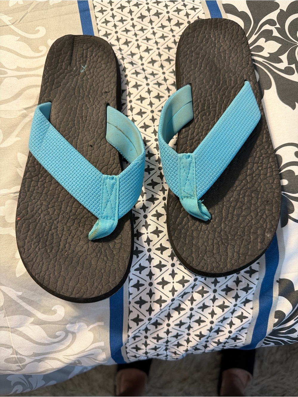 Aqua Blue Flip Flop Sandals